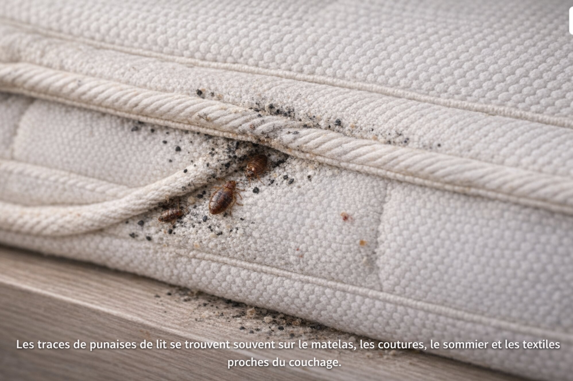 Punaises de lit : signes, piqûres et traces